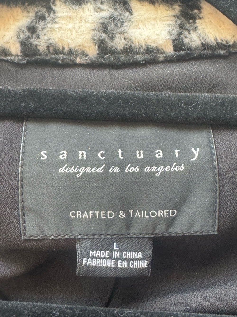 Sanctuary Black and White Houndstooth Jacket - Picture 3 of 4